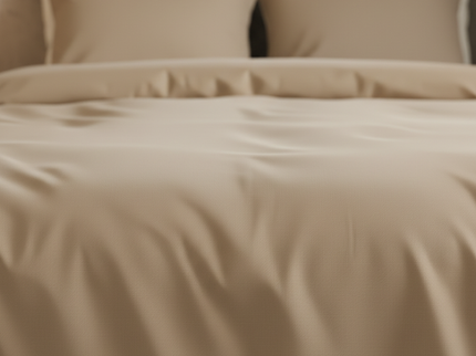 Dekbedovertrek Katoen Satijn Uni - Taupe