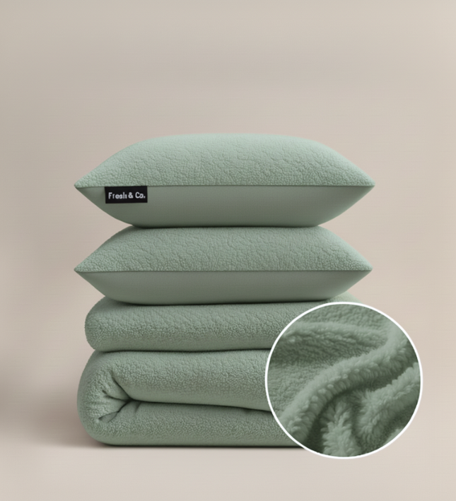 Dekbedovertrek Teddy - Zacht Groen