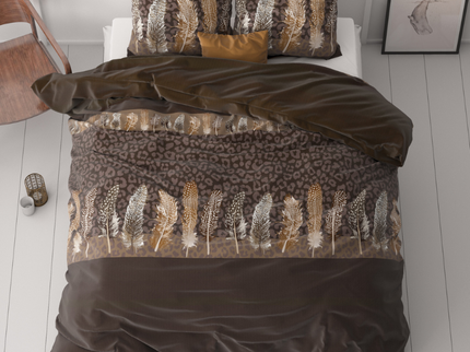 Dekbedovertrek Chocolate Feathers