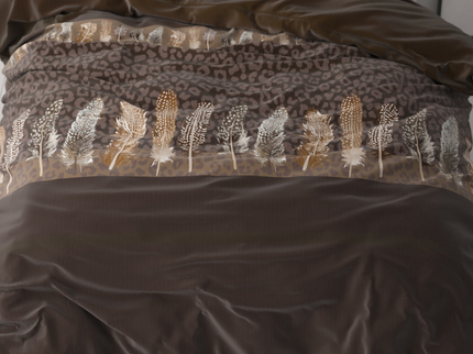 Dekbedovertrek Chocolate Feathers