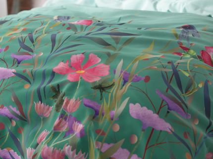 Dekbedovertrek Flower Birds