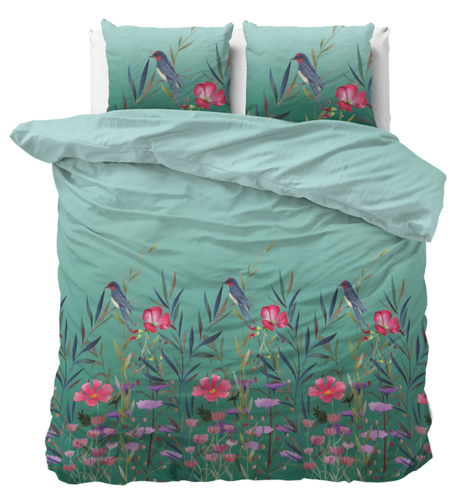 Dekbedovertrek - Flower Birds
