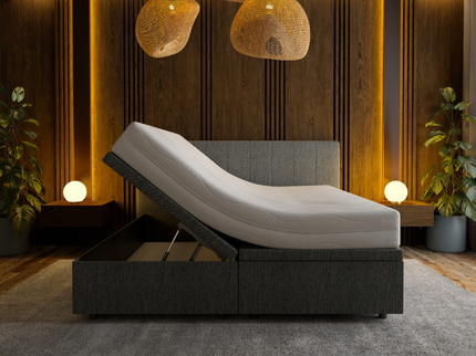 Boxspring met Opbergruimte Hotel Prestige - Antraciet