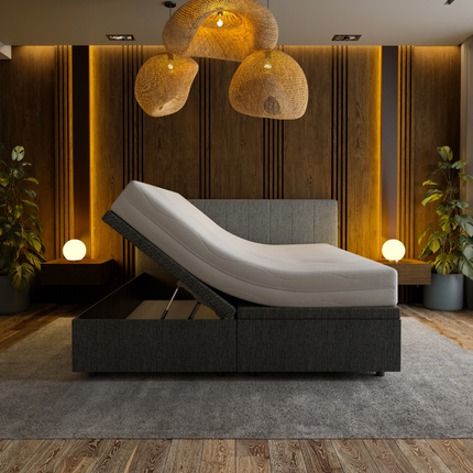 Boxspring met Opbergruimte Hotel Prestige - Antraciet