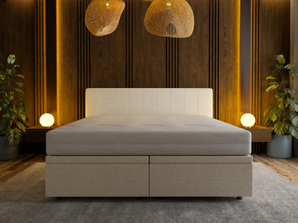 Boxspring met Opbergruimte Hotel Prestige - Beige