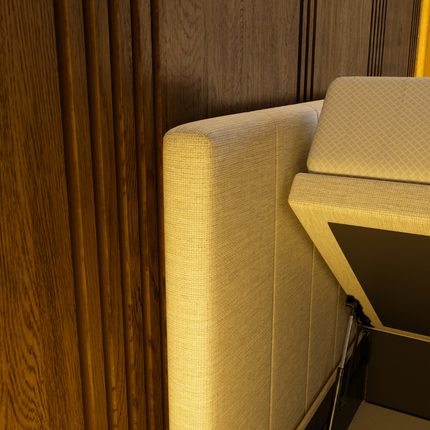 Boxspring met Opbergruimte Hotel Prestige - Beige