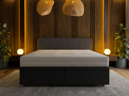 Boxspring met Opbergruimte Hotel Prestige - Zwart