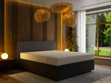 Boxspring met Opbergruimte Hotel Prestige - Zwart