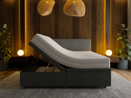 Boxspring met Opbergruimte Hotel Essence - Antraciet