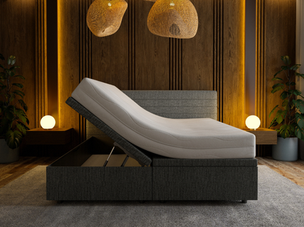 Boxspring met Opbergruimte Hotel Elegance - Antraciet