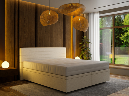 Boxspring met Opbergruimte Hotel Elegance - Beige