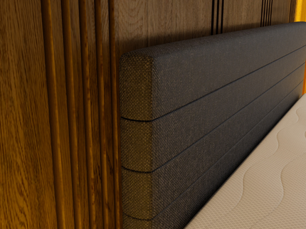 Boxspring met Opbergruimte Hotel Elegance - Zwart