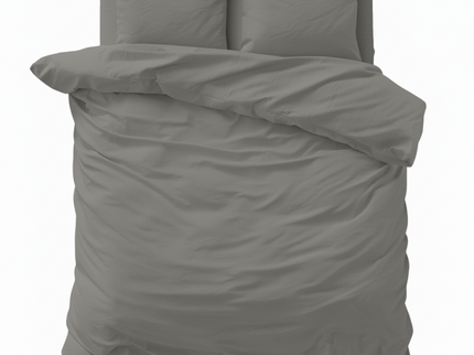 Dekbedovertrek Katoen-Satijn Uni - Grijs