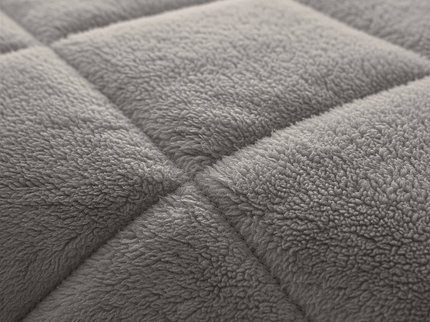 Lazy Dekbed Zonder Overtrek - Teddy Fur - Grijs