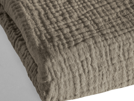 Lazy Dekbed Zonder Overtrek - Katoen Mousseline - Taupe