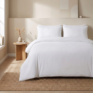 Dekbedovertrek Velvet Band - Wit