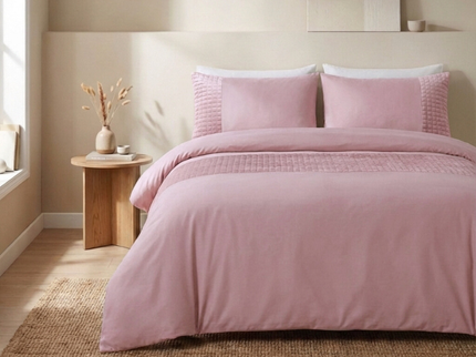 Dekbedovertrek Velvet Band - Roze