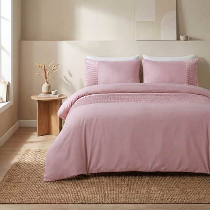 Dekbedovertrek Velvet Band - Roze