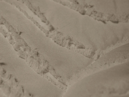 Easy Dekbed Zonder Overtrek - Japandi Waves - Taupe