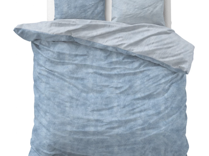 Dekbedovertrek Katoen Flanel - Washed Cotton Blauw