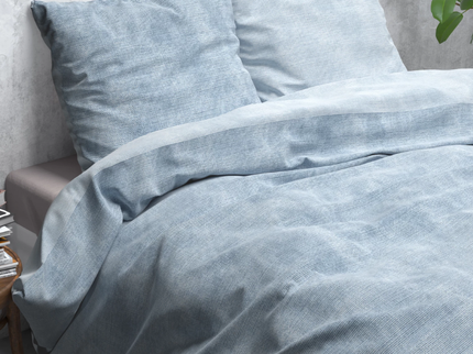 Dekbedovertrek Katoen Flanel - Washed Cotton Blauw