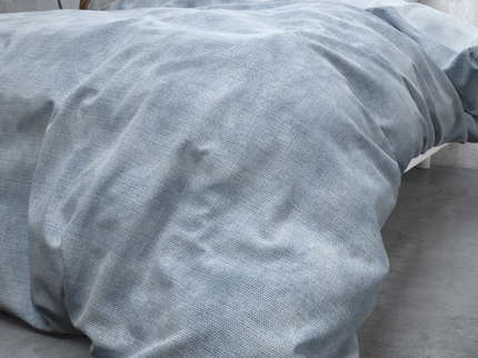 Dekbedovertrek Katoen Flanel - Washed Cotton Blauw