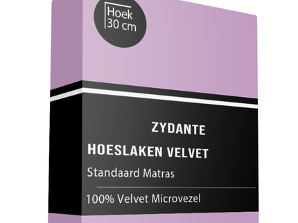 Hoeslaken Velvet - Roze