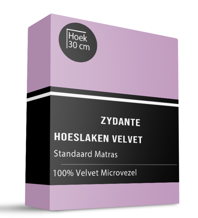 Hoeslaken Velvet - Roze