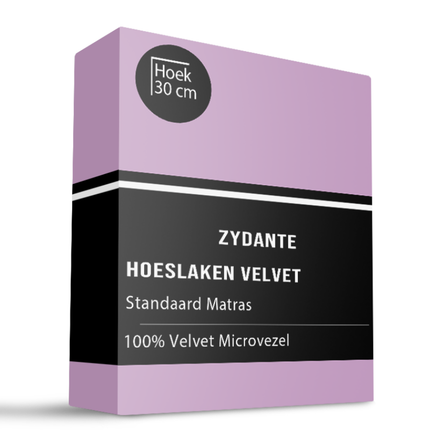 Hoeslaken Velvet - Roze