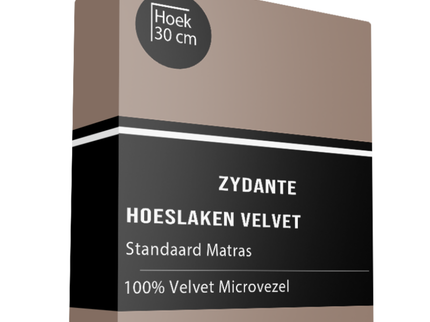 Hoeslaken Velvet - Taupe
