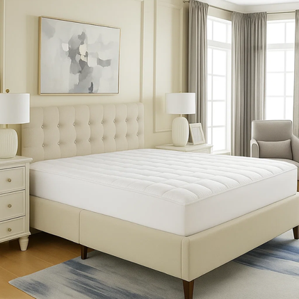 Wasbare Topper & Hoeslaken in 1 – Ultiem Slaapcomfort - Wit