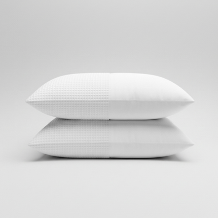 2-PACK Kussenslopen Waffle - Wit
