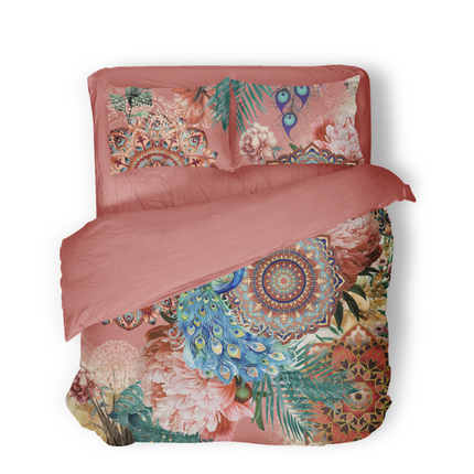 Dekbedovertrek Percale Katoen - Peacock Dream