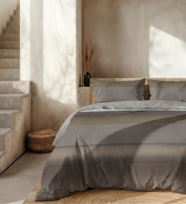 Dekbedovertrek Percale Katoen - Stripe Geometrie