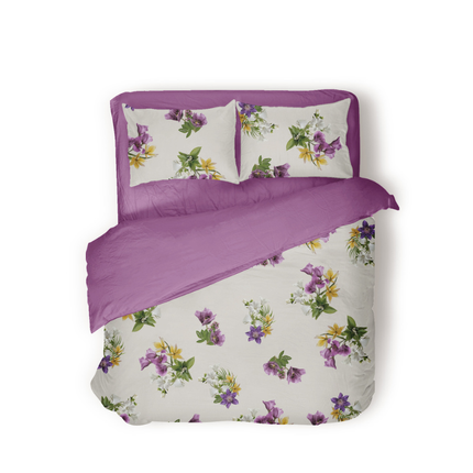 Dekbedovertrek Percale Katoen - Mini Gardenflower