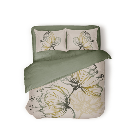 Dekbedovertrek Percale Katoen - Desert Flower