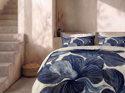 Dekbedovertrek Percale Katoen - Indigo Blend