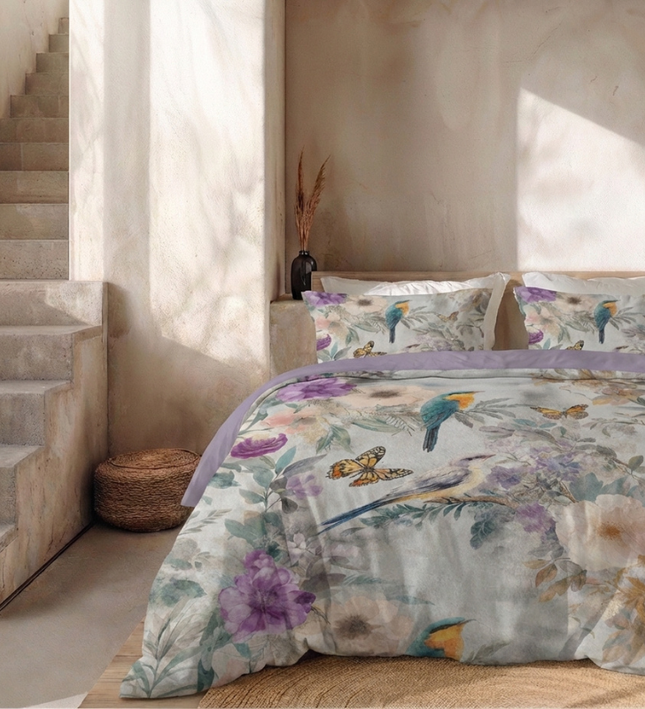 Dekbedovertrek Percale-Katoen Verkoelend - Tropic Fade