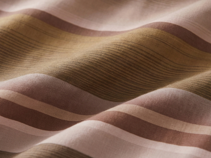 Dekbedovertrek Percale Katoen - Stripe Kaneel