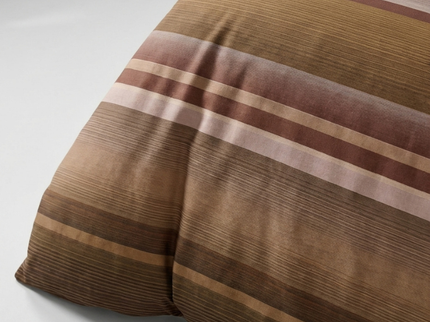 Dekbedovertrek Percale Katoen - Stripe Kaneel