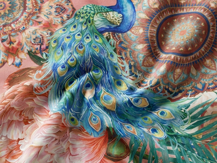Dekbedovertrek Percale-Katoen - Peacock Dream