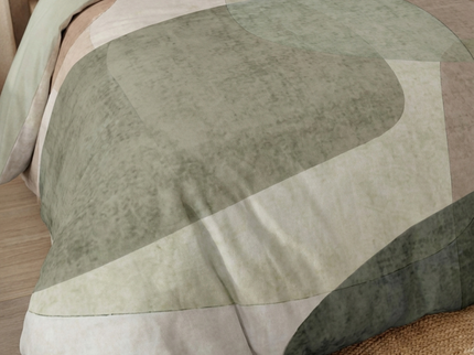 Dekbedovertrek Percale Katoen - Retro Green