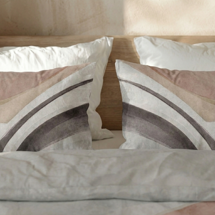 Dekbedovertrek Percale Katoen - Retro Narciscus