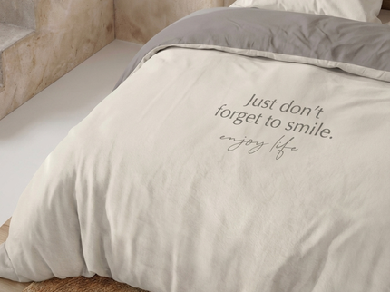 Dekbedovertrek Percale Katoen - Smile