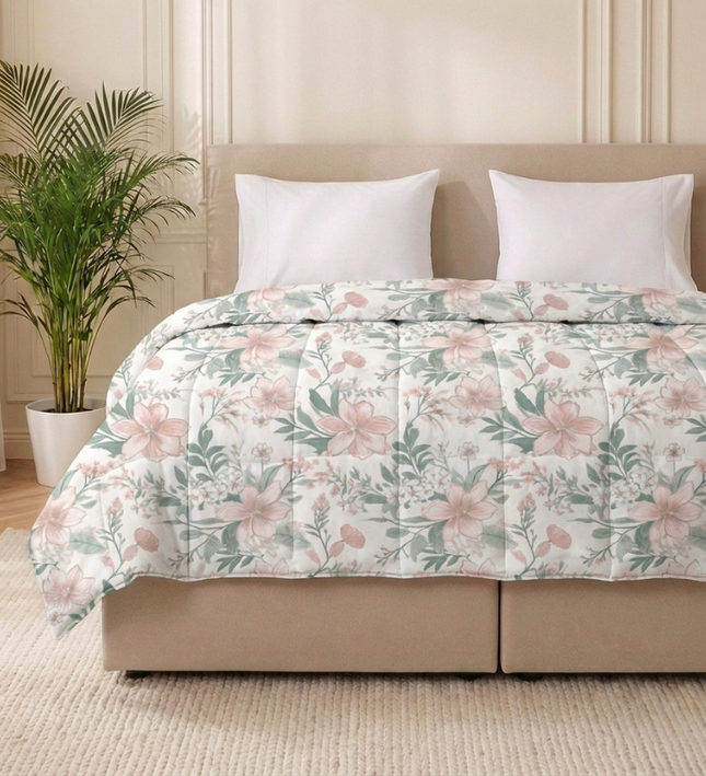 Easy Dekbed Zonder Overtrek - Pink Blossom