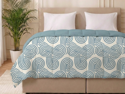 Easy Dekbed Zonder Overtrek - Curvy Lines