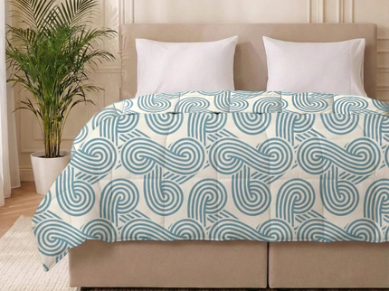Easy Dekbed Zonder Overtrek - Curvy Lines