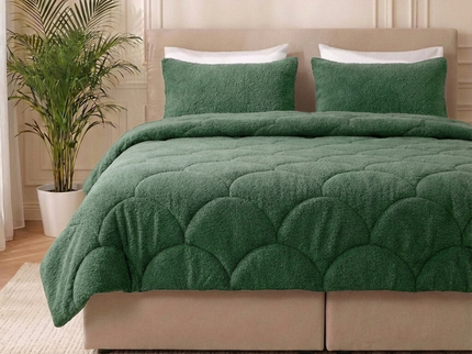 Easy Dekbed Teddy - Groen