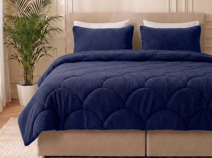 Easy Dekbed Teddy - Navy