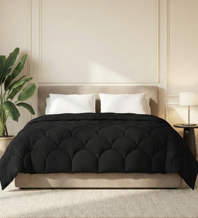 Lazy Dekbed Zonder Overtrek - Uni - Zwart